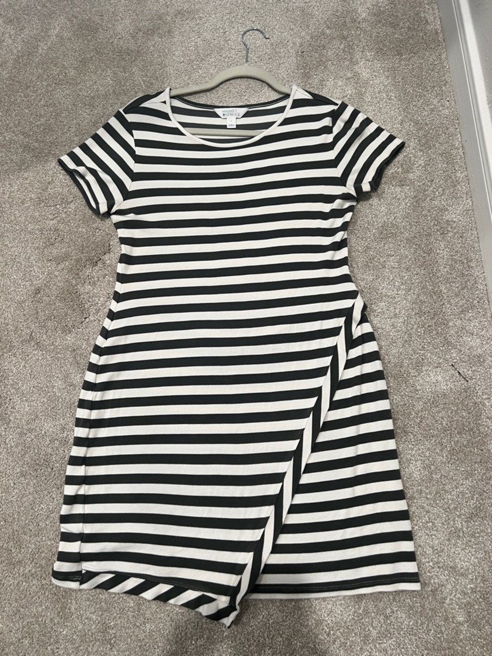 Market & Spruce Green & White Striped Dress